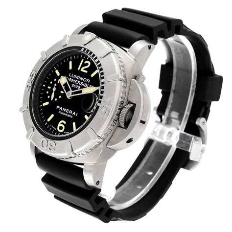 Panerai Luminor Submersible 2500m Titanium Mens Watch .